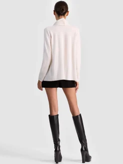 Alice and Olivia PULLOVERS*JULES CASHMERE DRAPED PULLOVER