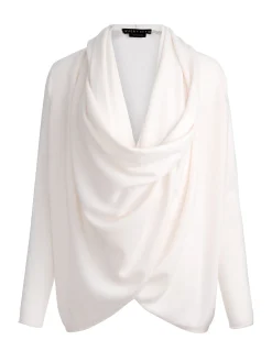 Alice and Olivia PULLOVERS*JULES CASHMERE DRAPED PULLOVER