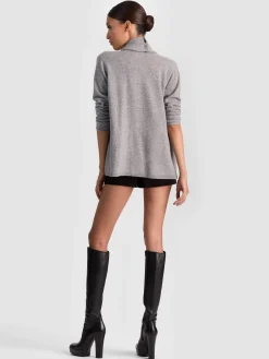 Alice and Olivia PULLOVERS*JULES CASHMERE DRAPED PULLOVER