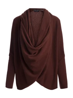 Alice and Olivia PULLOVERS*JULES CASHMERE DRAPED PULLOVER