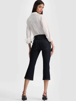 Alice and Olivia JEANS*KAI LOW RISE CAPRI JEAN