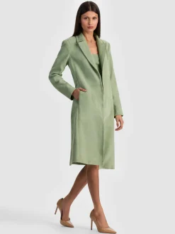 Alice and Olivia COATS*KARLEY SUEDE WRAP COAT
