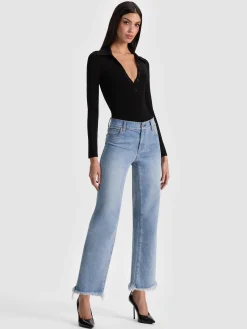 Alice and Olivia BODYSUITS*KEENAN POLO BODYSUIT