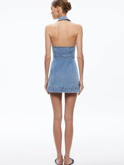 Alice and Olivia MINI*KENDALL DENIM MINI DRESS