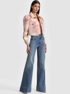 Alice and Olivia JACKETS*LANA PUFF SLEEVE JACKET