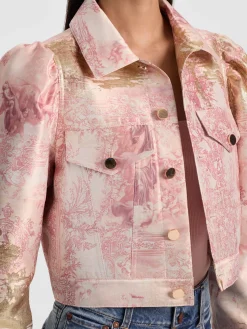Alice and Olivia JACKETS*LANA PUFF SLEEVE JACKET