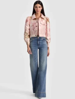 Alice and Olivia JACKETS*LANA PUFF SLEEVE JACKET