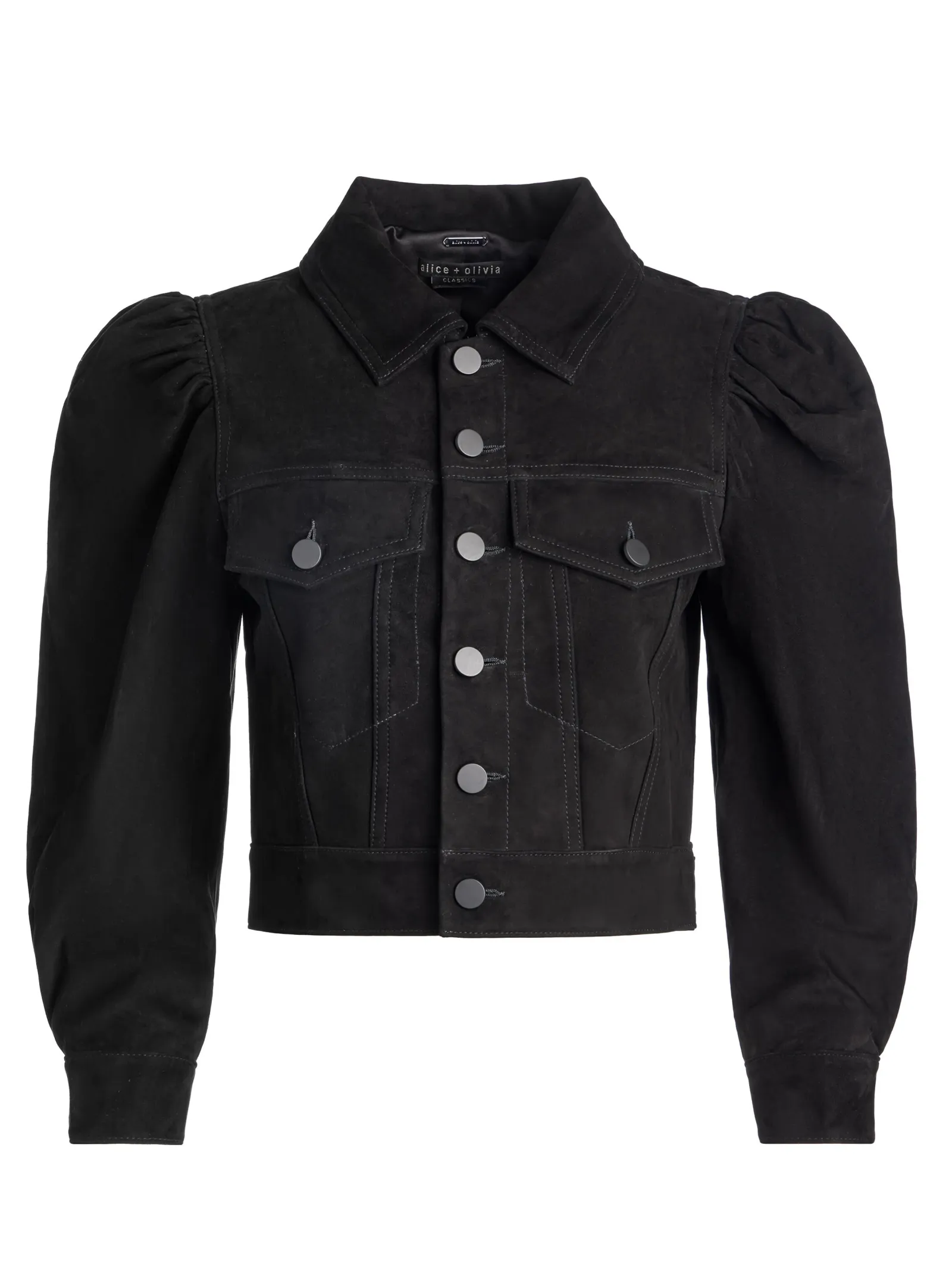Alice and Olivia LEATHER + SUEDE*LANA SUEDE JACKET