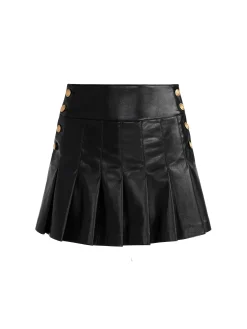 Alice and Olivia MINI*LANNA VEGAN MINI SKIRT