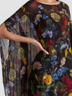 Alice and Olivia MAXI*LINN CAPE MAXI DRESS