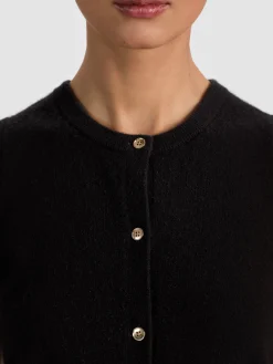 Alice and Olivia CARDIGANS*LOLY BUTTON FRONT CASHMERE VEST