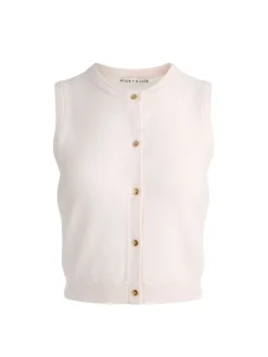 Alice and Olivia CARDIGANS*LOLY BUTTON FRONT CASHMERE VEST