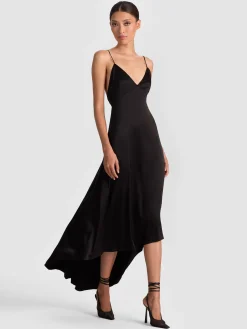 Alice and Olivia MIDI*LUCIANA SLIP DRESS