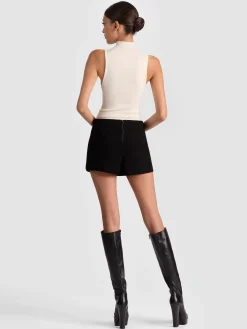 Alice and Olivia MINI*MACE SUEDE MINI SKORT