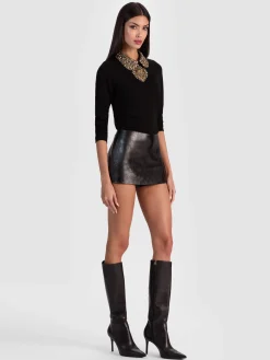 Alice and Olivia MINI*MACE VEGAN MINI SKORT
