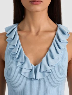 Alice and Olivia TANKS*MARNIE RUFFLE TANK