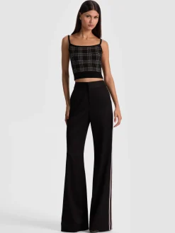 Alice and Olivia TANKS*MAUDE PLAID BRALETTE