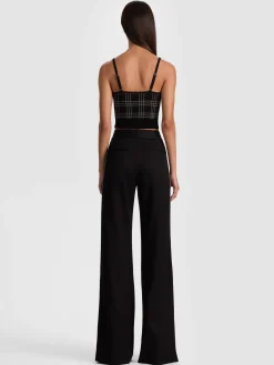 Alice and Olivia TANKS*MAUDE PLAID BRALETTE