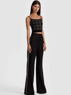 Alice and Olivia TANKS*MAUDE PLAID BRALETTE