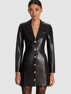 Alice and Olivia MINI*MICHELLE VEGAN BLAZER DRESS
