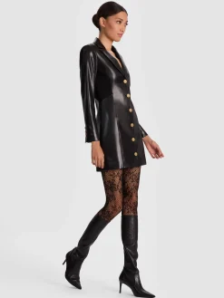 Alice and Olivia MINI*MICHELLE VEGAN BLAZER DRESS