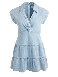 Alice and Olivia MINI*MILA DENIM MINI DRESS
