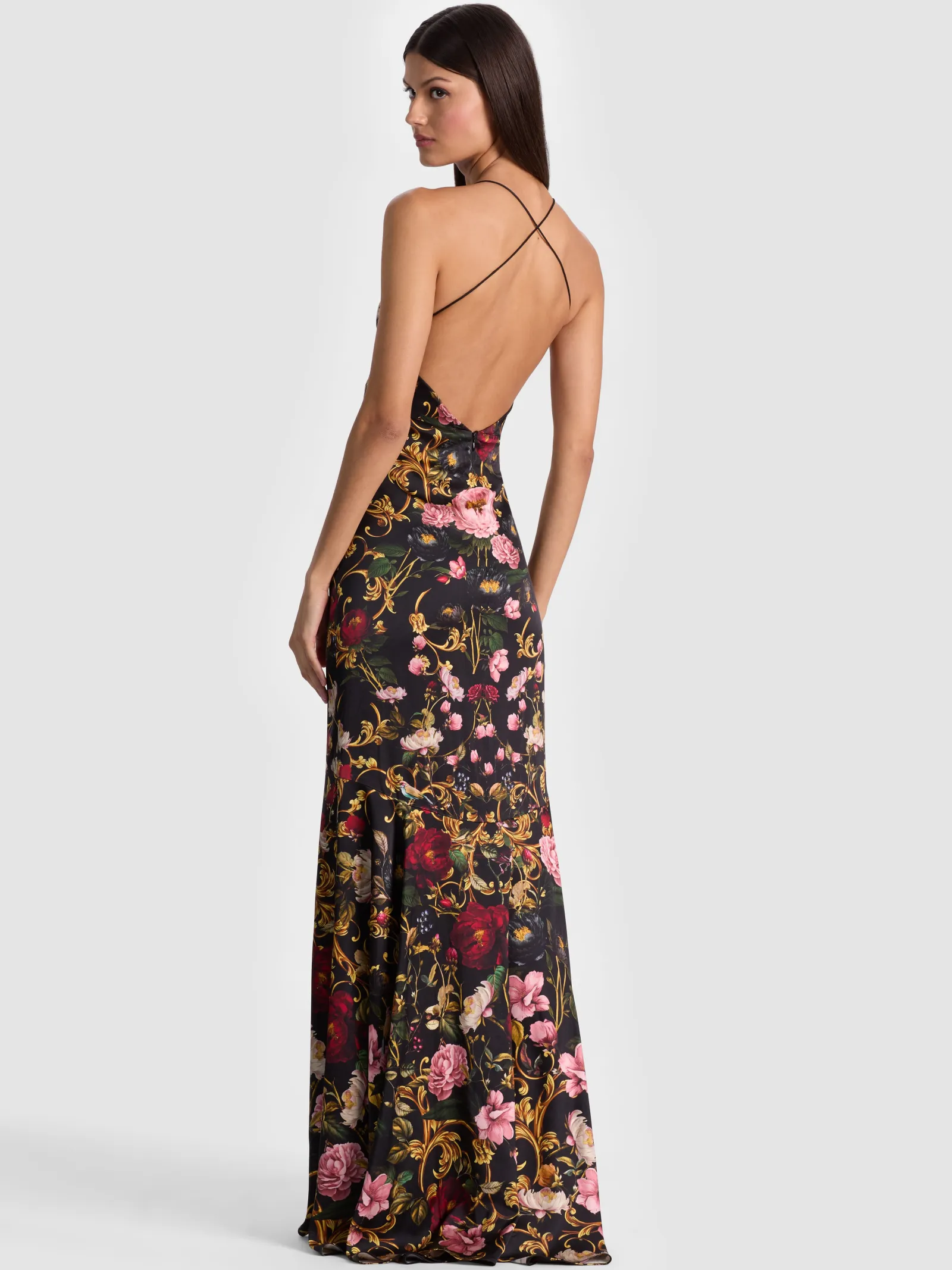 Alice and Olivia MAXI*MILTA MERMAID SLIP DRESS