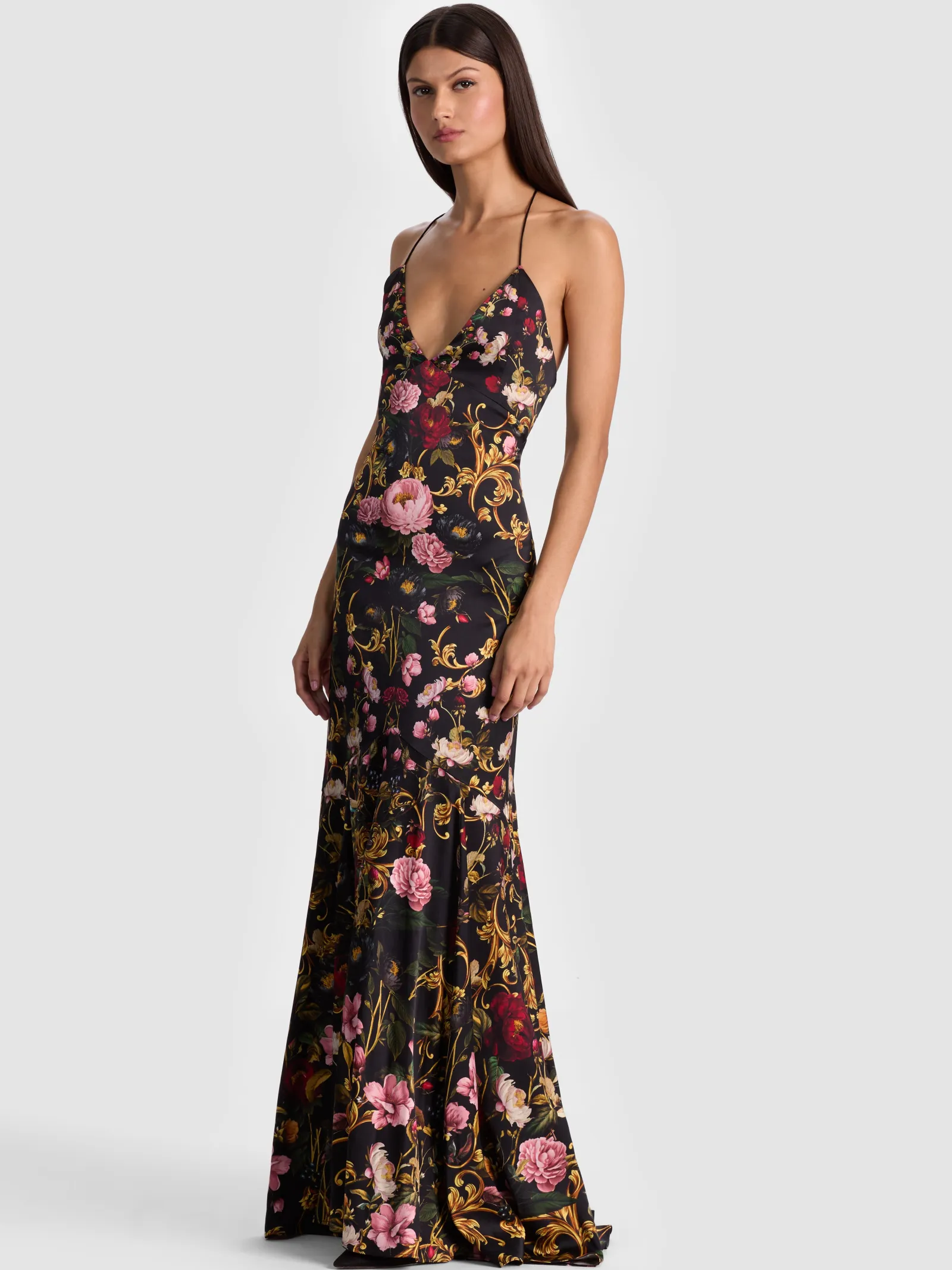 Alice and Olivia MAXI*MILTA MERMAID SLIP DRESS