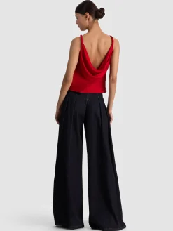 Alice and Olivia TANKS*MONIQUE TWIST STRAP TANK