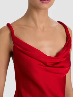 Alice and Olivia TANKS*MONIQUE TWIST STRAP TANK