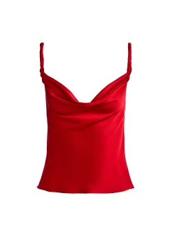 Alice and Olivia TANKS*MONIQUE TWIST STRAP TANK