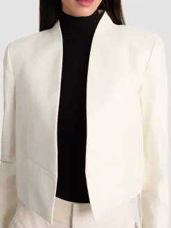 Alice and Olivia LEATHER + SUEDE*NEW HARVEY LEATHER JACKET