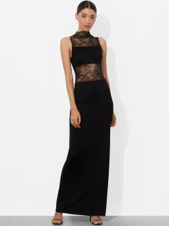 Alice and Olivia MAXI*NICHOL LACE MAXI DRESS
