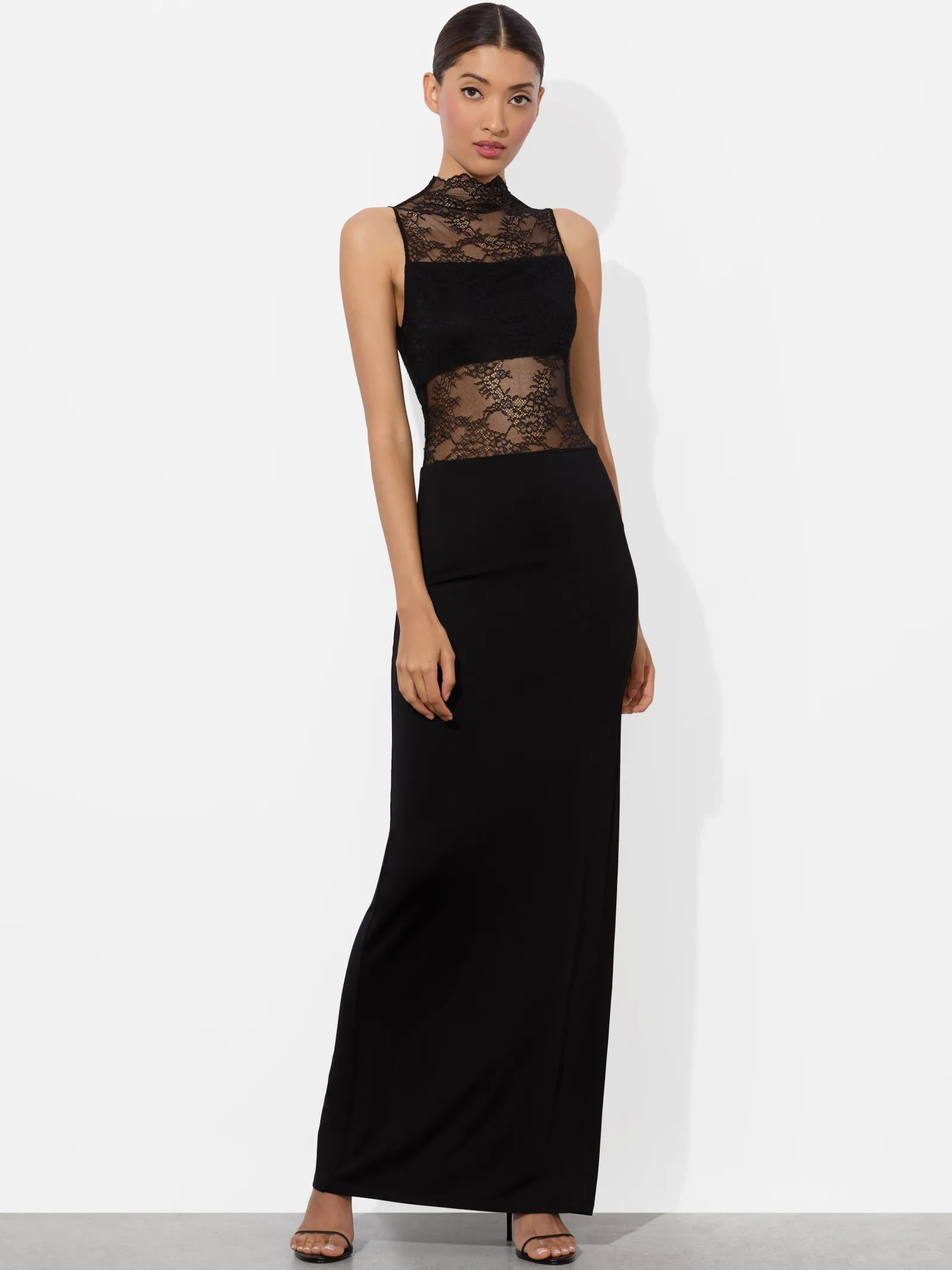 Alice and Olivia MAXI*NICHOL LACE MAXI DRESS