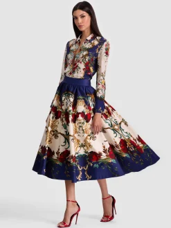 Alice and Olivia MIDI*NILDA VOLUMINOUS SKIRT