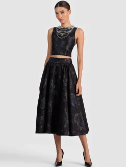 Alice and Olivia MIDI*NILDA VOLUMONOUS SKIRT