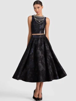 Alice and Olivia MIDI*NILDA VOLUMONOUS SKIRT