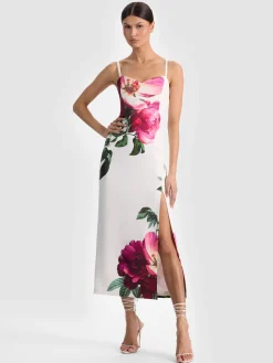 Alice and Olivia MIDI*NINA MIDI DRESS