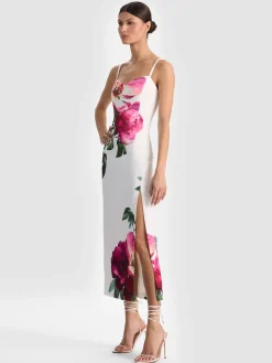 Alice and Olivia MIDI*NINA MIDI DRESS