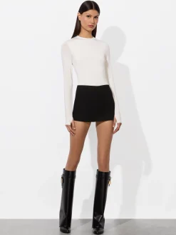 Alice and Olivia BODYSUITS*OLEA LONG SLEEVE BODYSUIT