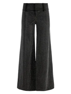Alice and Olivia WIDE LEG*OLIVIA EMBELLISHED WIDE LEG PANT