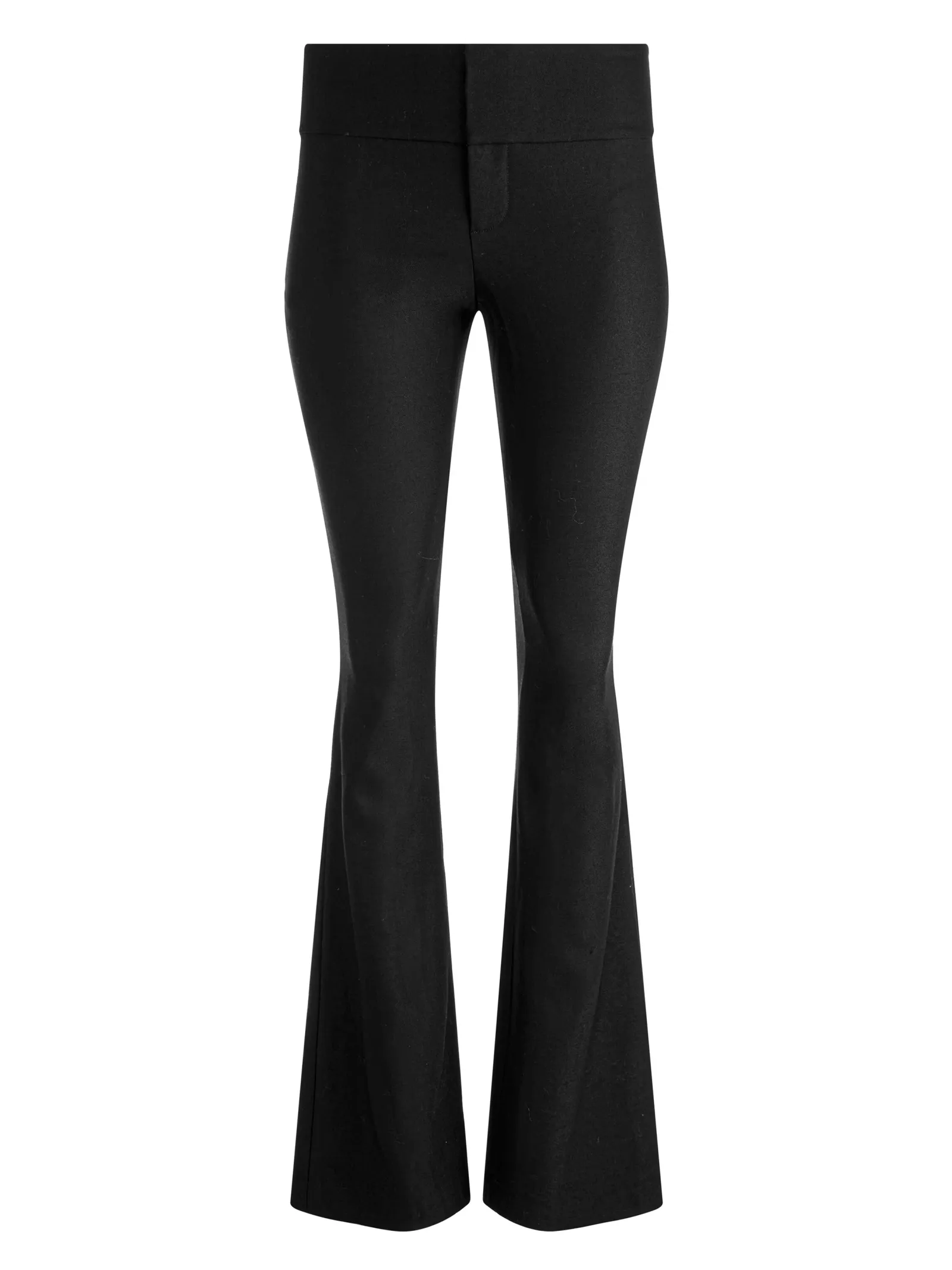 Alice and Olivia ANDREW PANT|JADE MESH BUTTON DOWN*OLIVIA WOOL BOOTCUT PANT