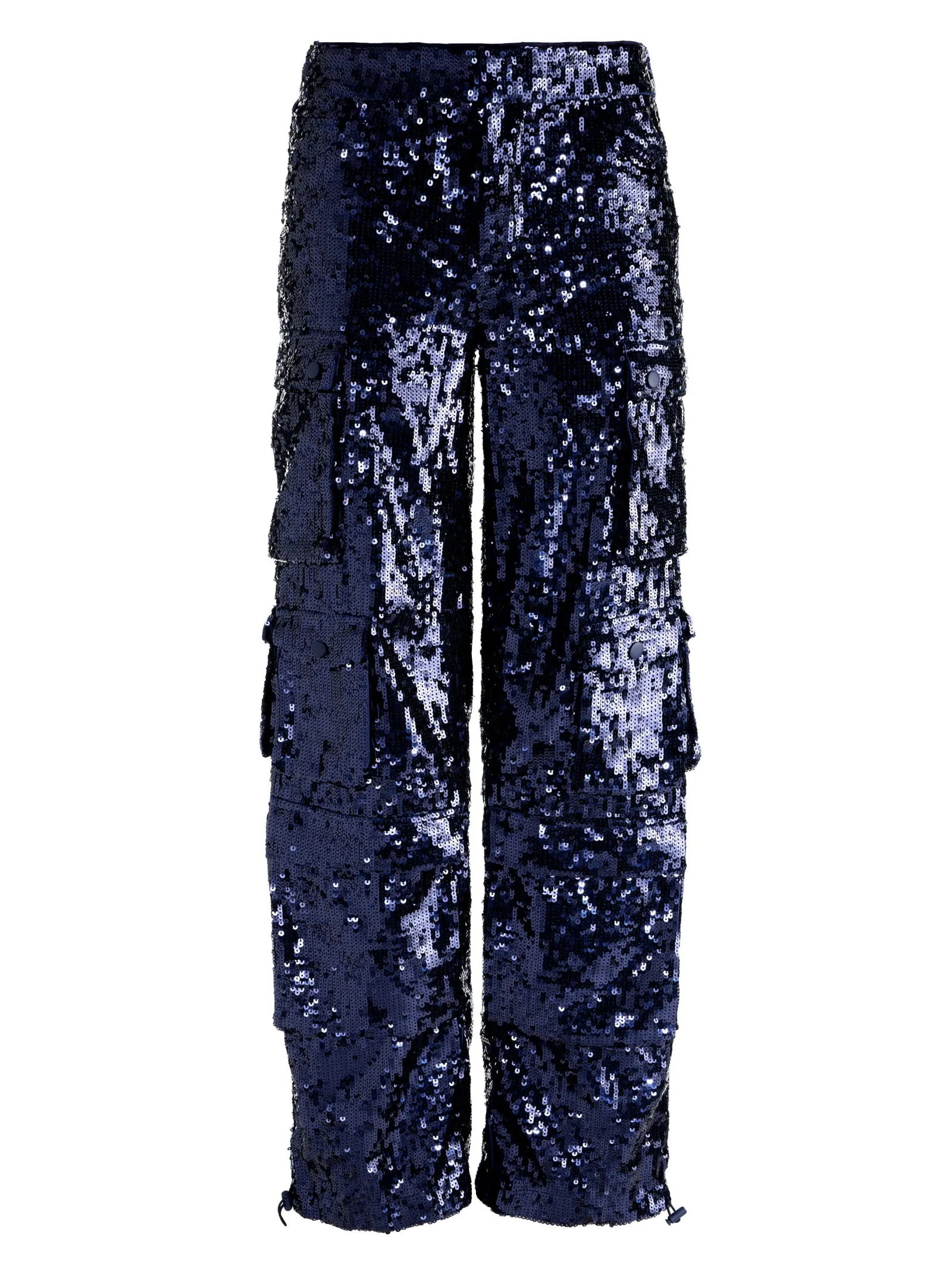 Alice and Olivia CARGOS*OLYMPIA SEQUIN CARGO PANT