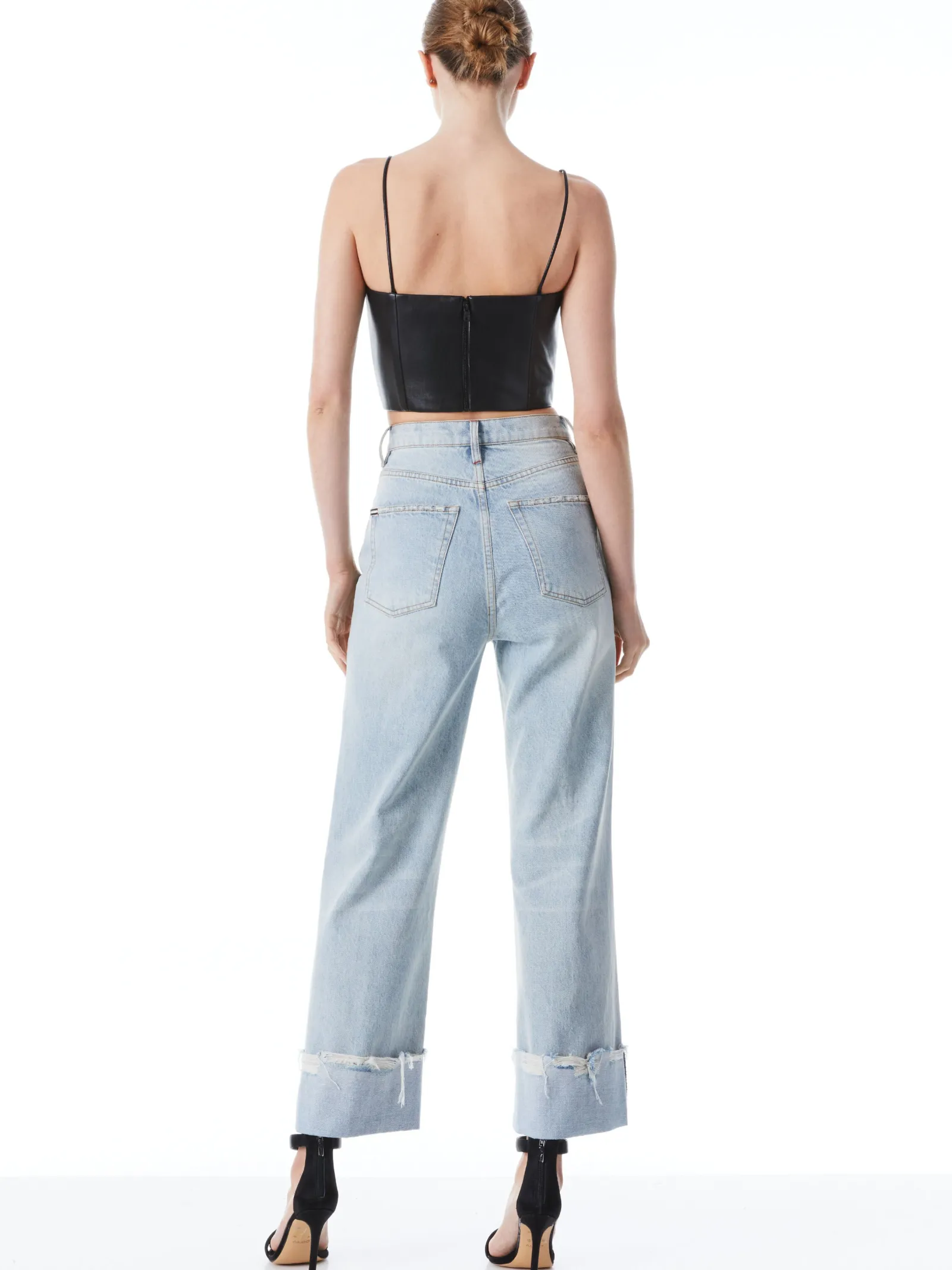 Alice and Olivia CROP TOPS*PEARLE VEGAN BUSTIER