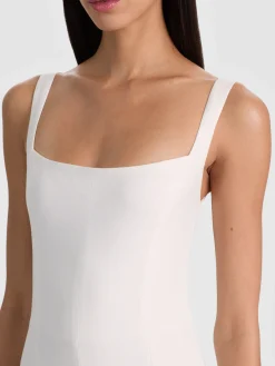 Alice and Olivia MIDI*POLLY FLARED MIDI DRESS