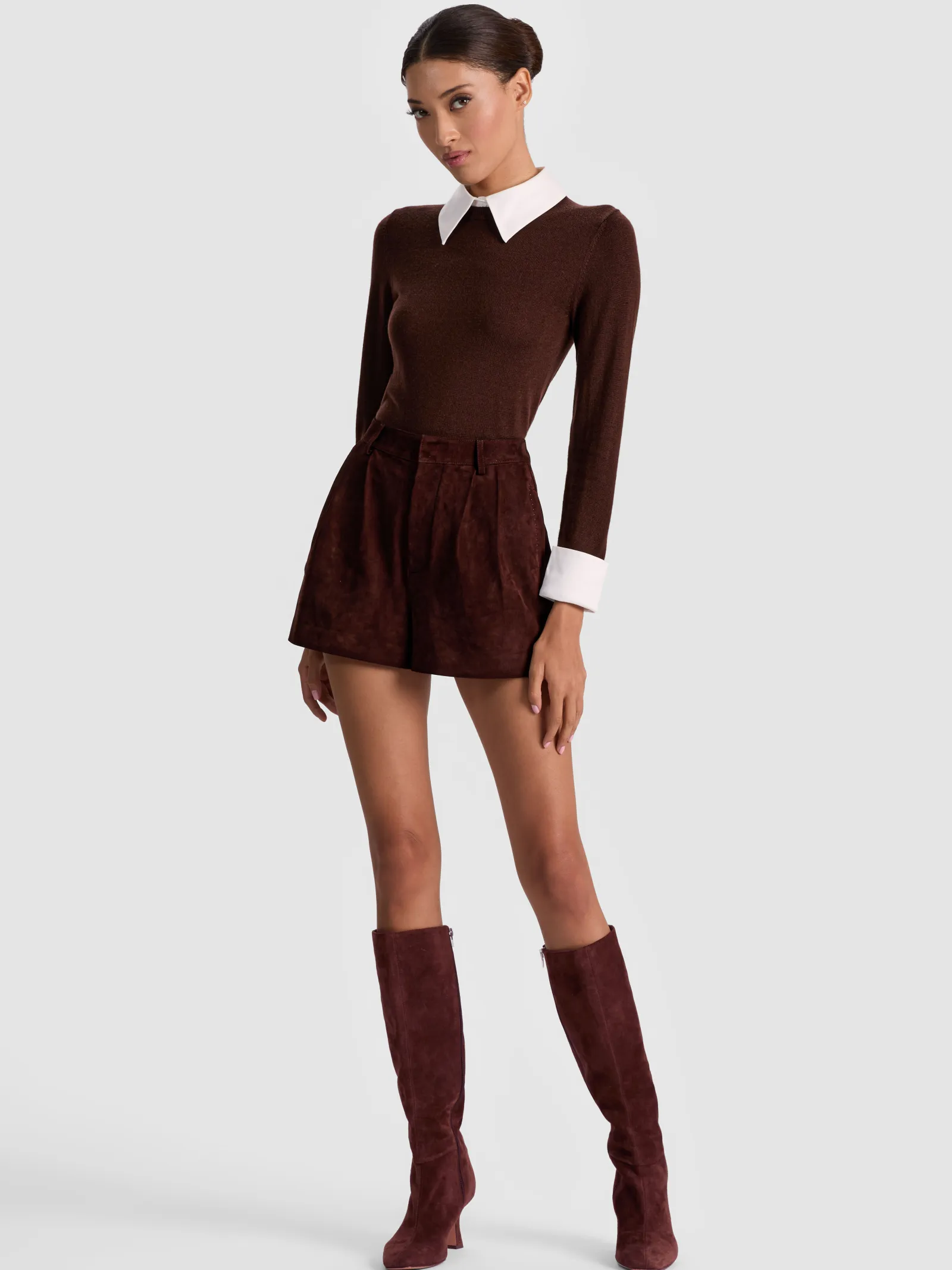 Alice and Olivia PULLOVERS*PORLA COLLARED SWEATER
