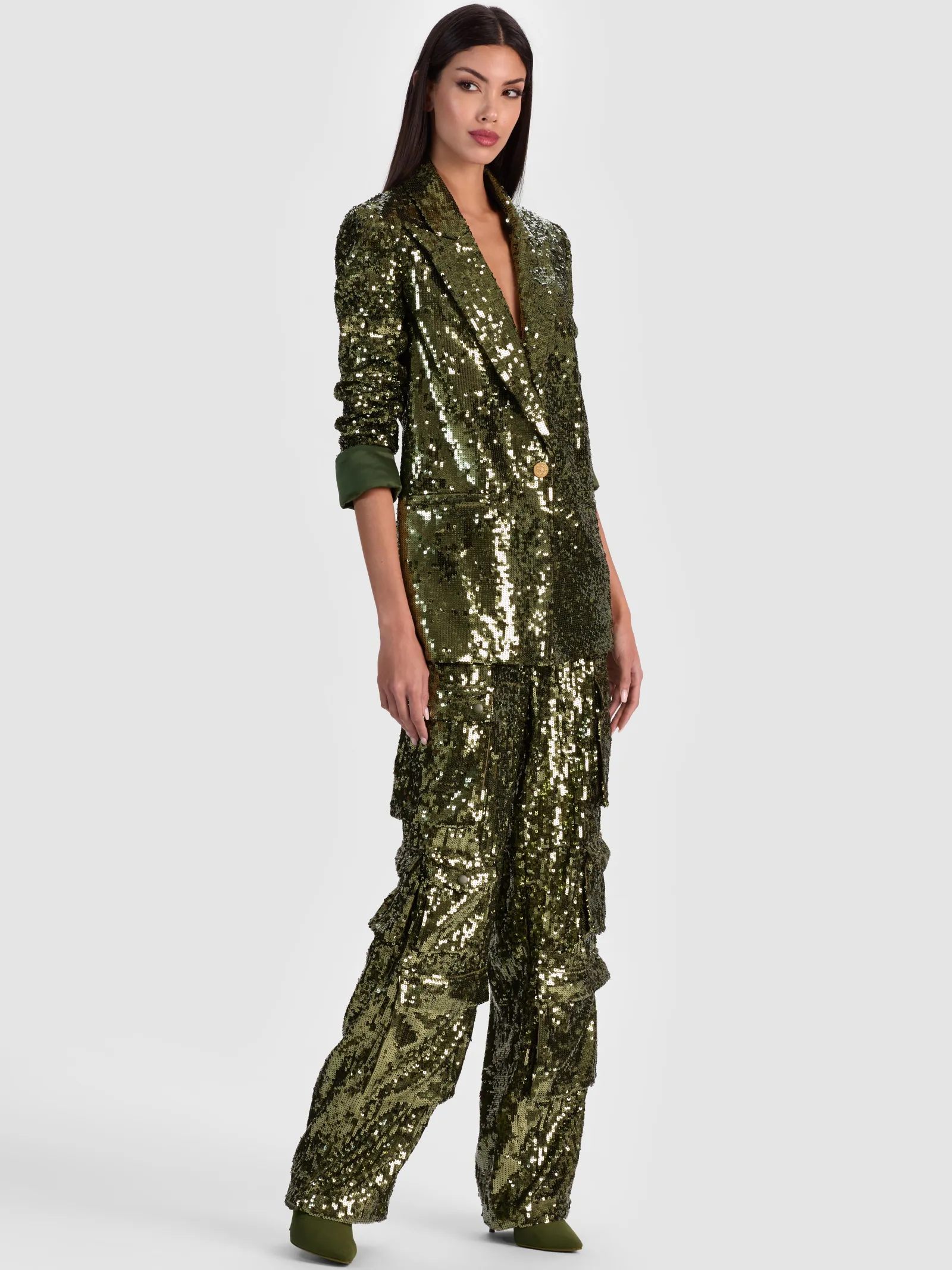 Alice and Olivia BLAZERS*QUINCY SEQUIN BLAZER