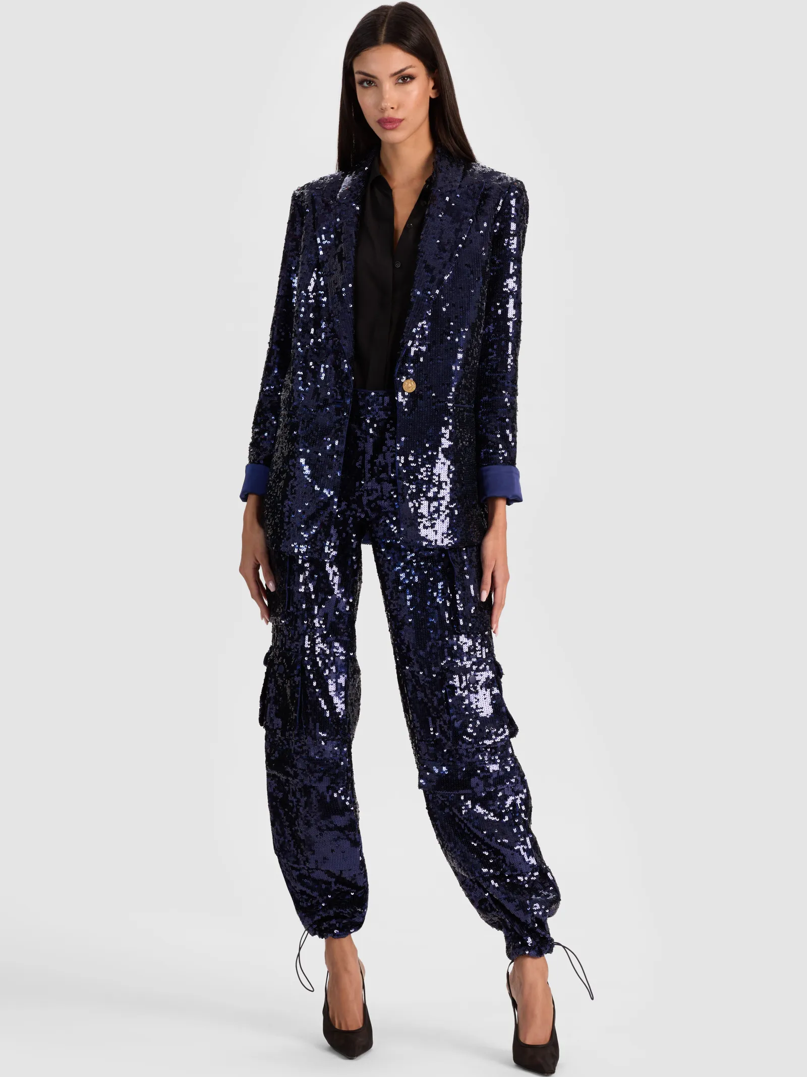 Alice and Olivia BLAZERS*QUINCY SEQUIN BLAZER