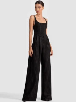 Alice and Olivia JUMPSUITS + ROMPERS*REBECCA TAILORED VEST JUMPSUIT
