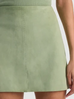 Alice and Olivia MINI*RILEY SUEDE MINI SKIRT
